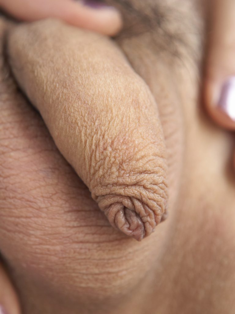 close up ladyboy uncut